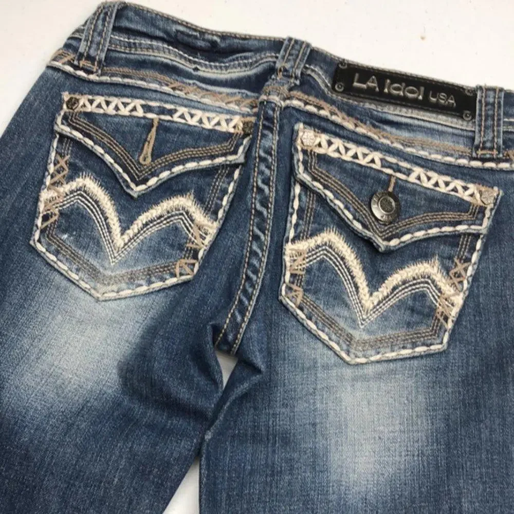 PREMIUM L.A. IDOL SKINNY FLAP JEANS 26x30 😎